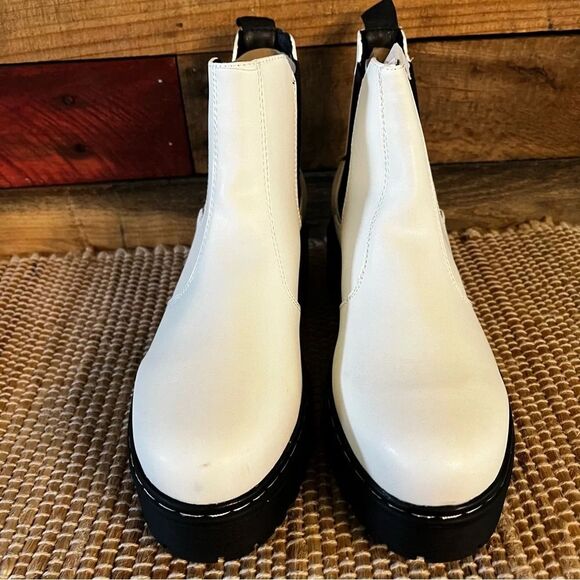Story White‎ Platform Boots Size 8 - Picture 4 of 10